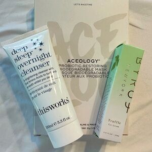 Byroe Truffle Eye Serum/Aceology Face Mask/ThisWorks Overnight Cream NWT